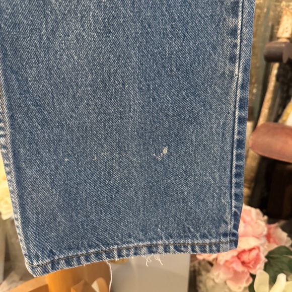 VINTAGE LEVI's 517 ORANGE TAB JEANS | DISTRESSED | 32x29 | 7 BELT LOOPS | 80's - Picture 12 of 14